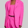 Selena Gomez Pink Blazer Jacket 03