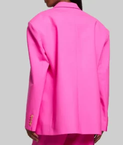 Selena Gomez Pink Blazer Jacket 04
