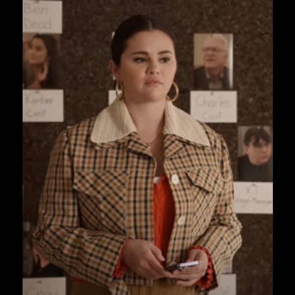 Selena Gomez Plaid Jacket from Only Murders in the Building 01