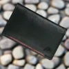 Slim Fit Bifold Leather Card Holder Black 02