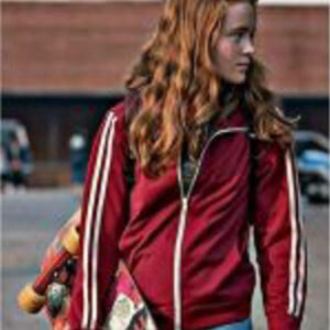 Stranger Things Sadie Sink Red Track Jacket 01