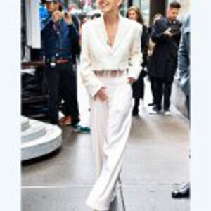 Sydney Sweeney White Suit from The Drew Barrymore Show 01