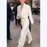 Sydney Sweeney White Suit from The Drew Barrymore Show 03