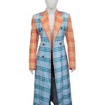 The Chi Season 6 Birgundi Baker Plaid Coat 02