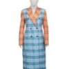 The Chi Season 6 Birgundi Baker Plaid Coat 05