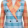 The Chi Season 6 Birgundi Baker Plaid Coat 06