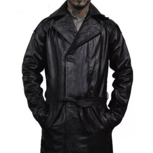 The Crow Eric Draven Black Leather Coat Pants 01