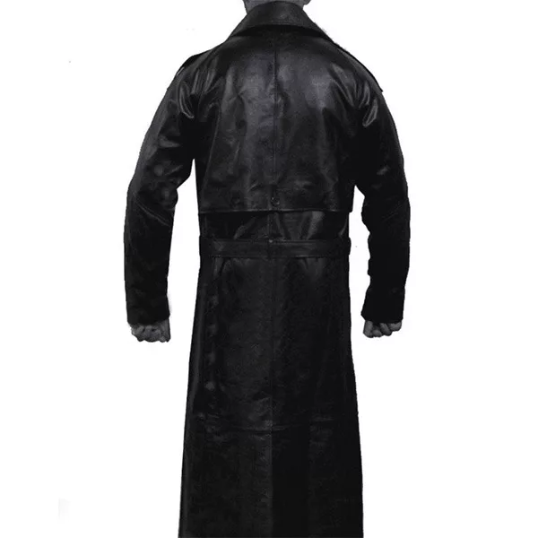 The Crow Eric Draven Black Leather Coat Pants 02