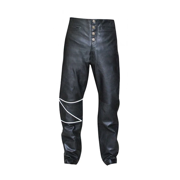 The Crow Eric Draven Black Leather Coat Pants 03