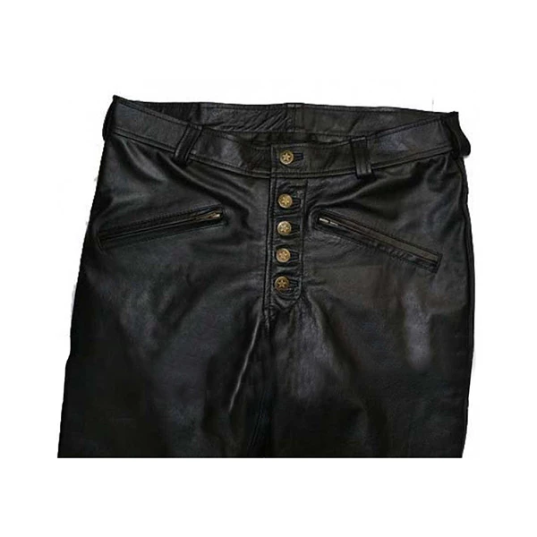 The Crow Eric Draven Black Leather Coat Pants 05