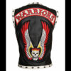 The Warriors Black Biker Leather Vest Costume 01