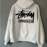 Unisex White Honolulu Streetwear Hoodie 08