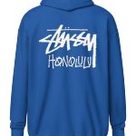 Unisex White Honolulu Streetwear Hoodie 10