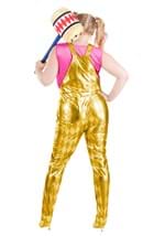 Women’s Plus Harley Quinn Gold Overalls Costume 02