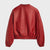 Women’s Red Leather Bomber Jacket 02