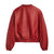Women’s Red Leather Bomber Jacket 04