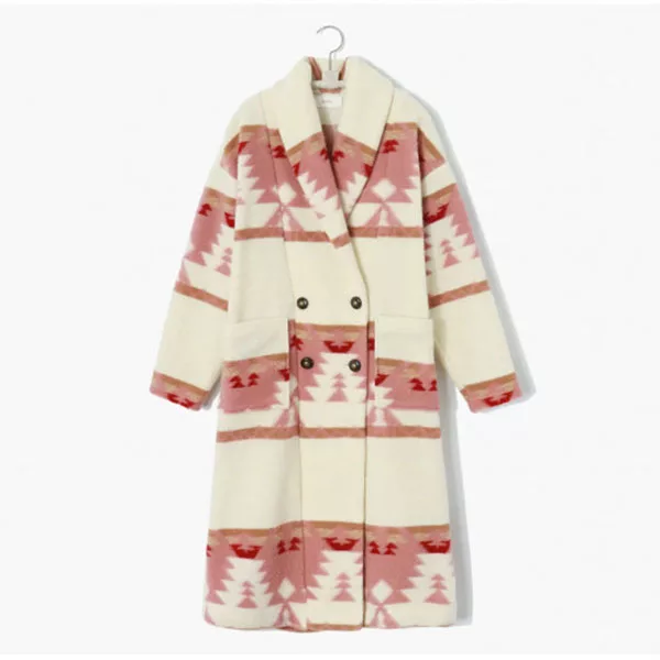 beth dutton pink and white coat 02