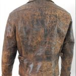 Escape from L.A Distressed Snake Plissken Leather Jacket 02