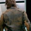 Escape from L.A Distressed Snake Plissken Leather Jacket 04