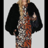 Glam Black Faux Fur Coat Jacket 01