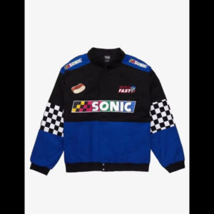 Hedgehog Inspired Black & White Checkered Jacket 01