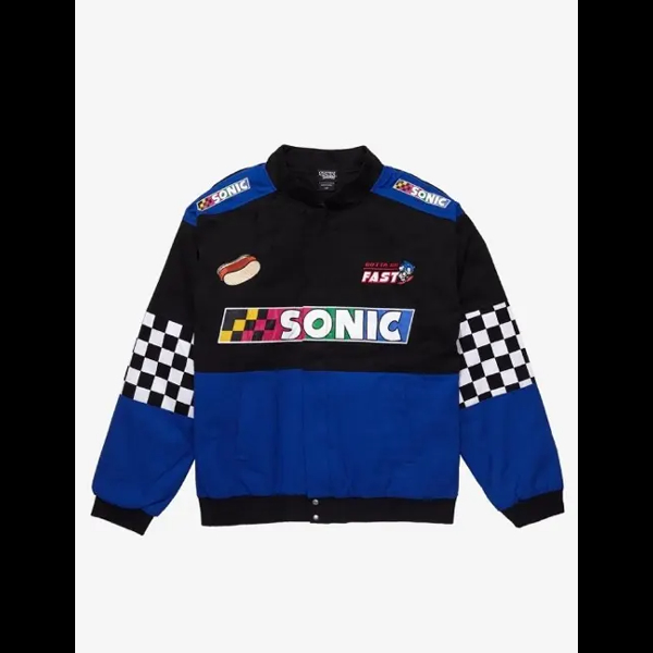 Hedgehog Inspired Black & White Checkered Jacket 01