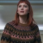 Jennifer Lawrence Don’t Look Up Striped Knit Sweater 02