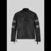Keanu Reeves Black Biker Leather Jacket 01
