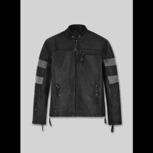 Keanu Reeves Black Biker Leather Jacket 01