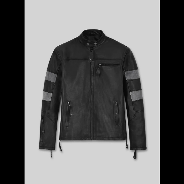 Keanu Reeves Black Biker Leather Jacket 01