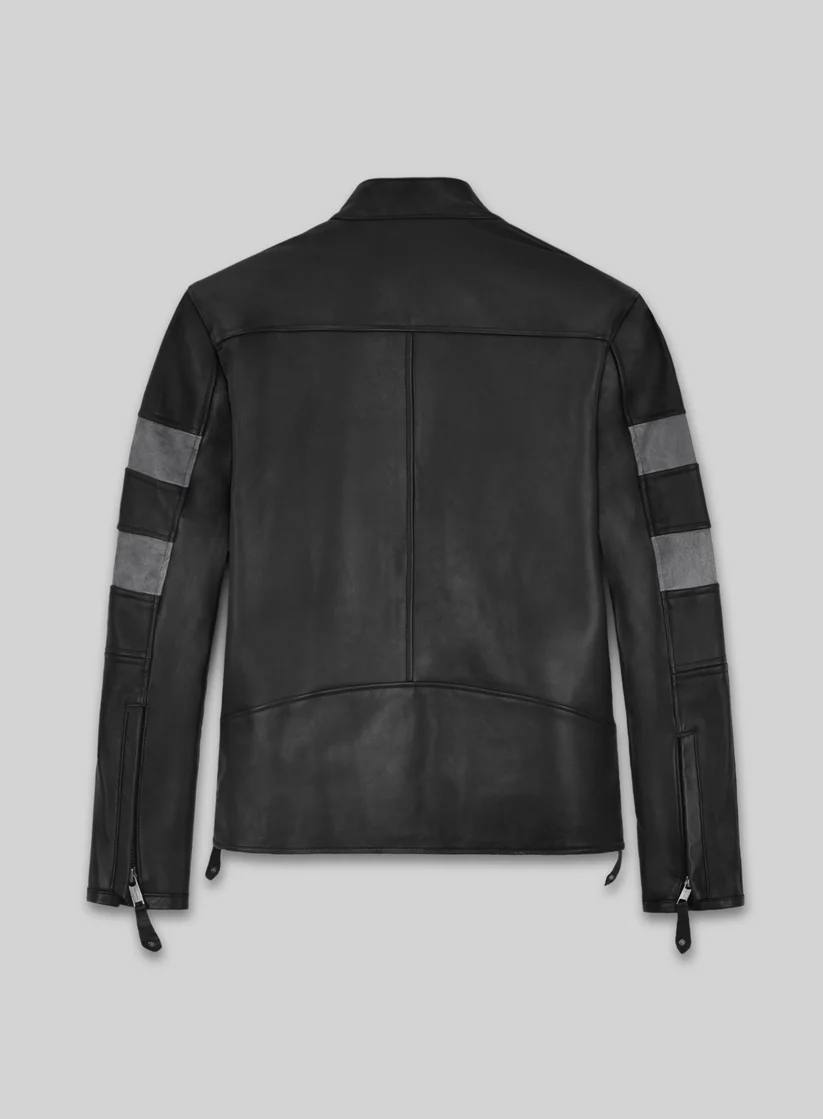 Keanu Reeves Black Biker Leather Jacket 03