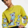 Malachi Barton The Villains of Valley View Bear Print Sweater 02