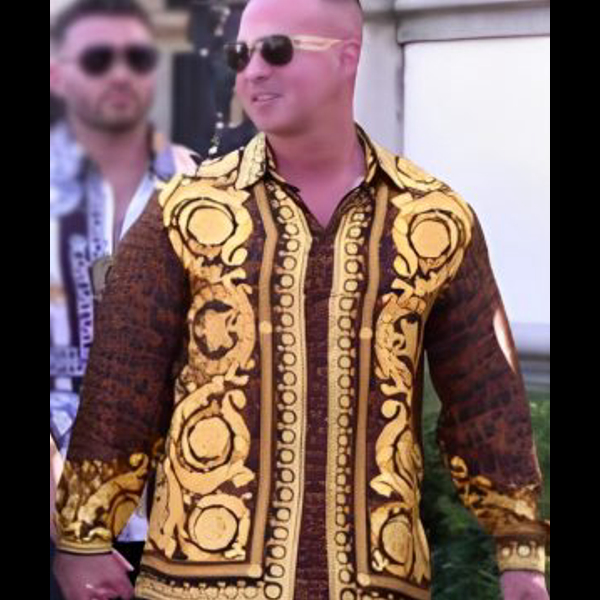 Mike Jersey Shore Versace Print Shirt 01