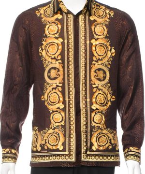 Mike Jersey Shore Versace Print Shirt 02