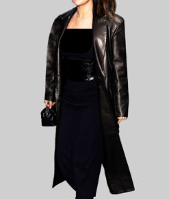 Selena Gomez Time 100 Black Coat 04