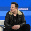 Elon Musk black leather jacket SpaceX founder fashion style