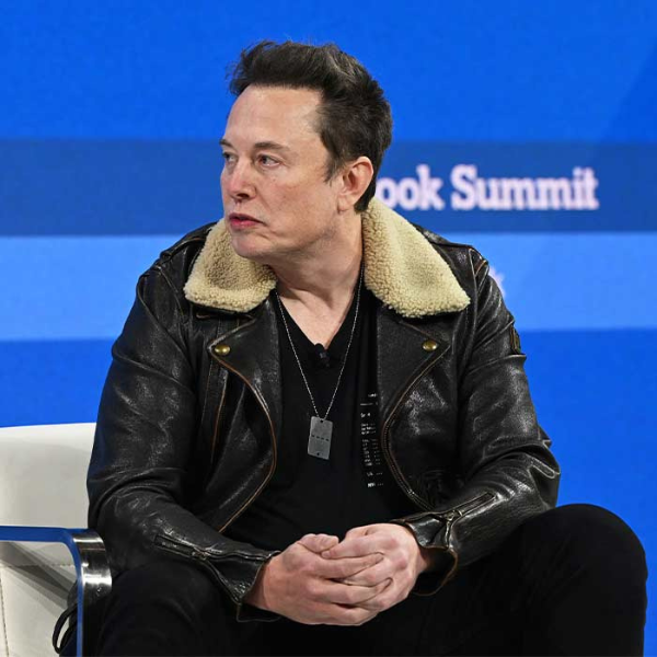 Elon Musk black leather jacket SpaceX founder fashion style